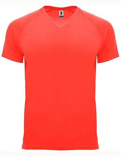 Roly Sport Funktions-T-Shirt Bahrain Polyester für Herren, Fluor Coral 234 3XL, RY0407