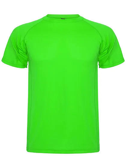 Roly Sport Sportliches Kinder-T-Shirt mit Raglan-Ärmeln, Lime Green 225 8 Jahre, RY0425K