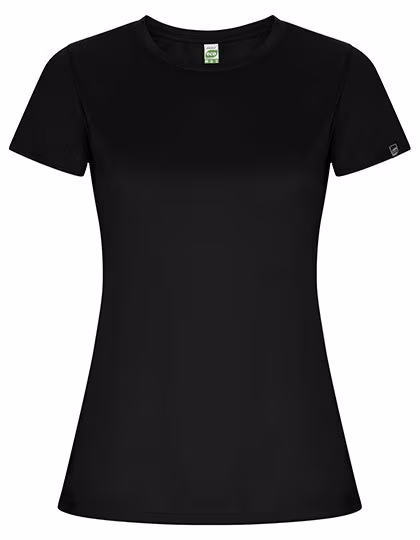 Roly Eco Imola T-Shirt made of Recycled Polyester for Women, Black 02 S, RY0428