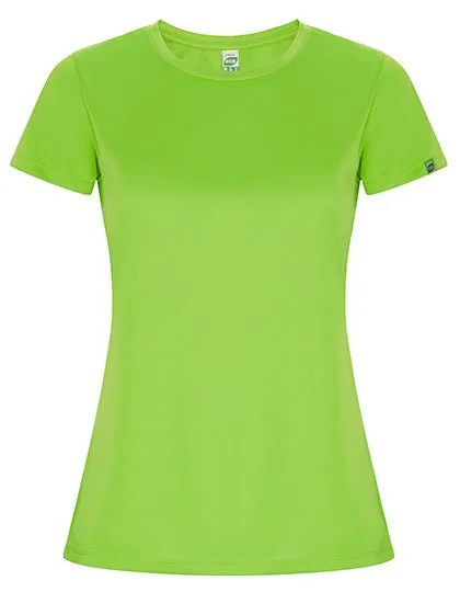 Roly Eco Imola T-Shirt aus Recycling-Polyester für Damen, Lime Green 225 XL, RY0428