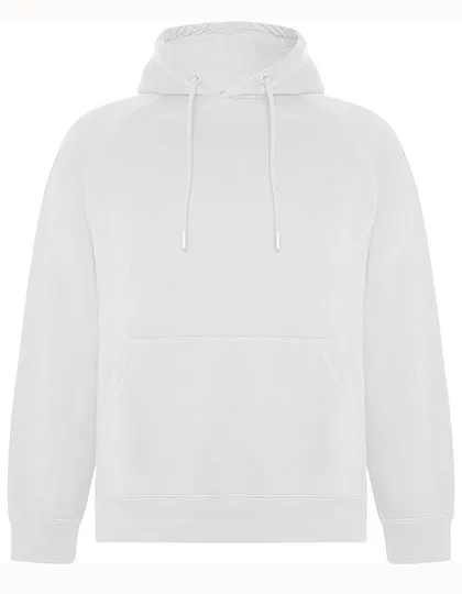 Roly Eco Bio-Baumwolle Kapuzen-Sweatshirt mit Tasche, White 01 XL, RY1074