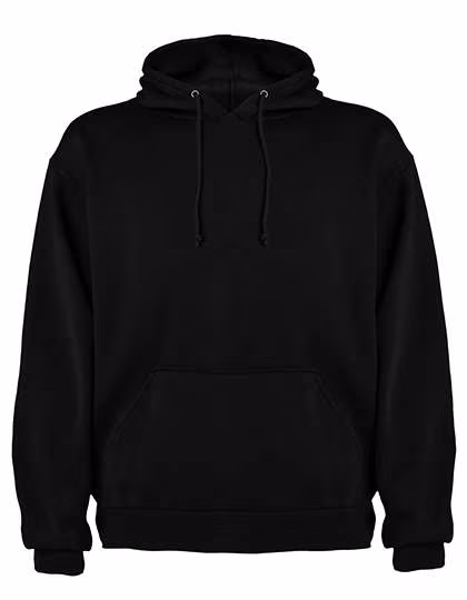 Roly Kapuzen-Sweatshirt mit Kängurutasche 280 g/m², Black 02 S, RY1087