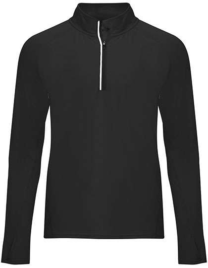 Roly Sport Sport-Sweatshirt Melbourne mit Half-Zip, Black 02 S, RY1113