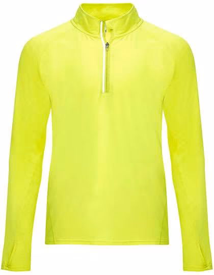 Roly Sport Sweat sport Melbourne avec demi-zip, Fluor Yellow 221 M, RY1113