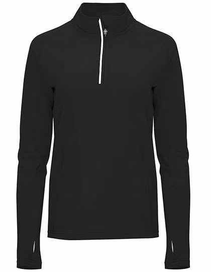 Roly Sport Felpa Melbourne con Half-Zip da Donna, Black 02 S, RY1114