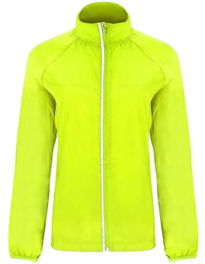 Roly Glasgow Windjacke mit Reißverschluss für Damen, Fluor Yellow 221 XXL, RY5051