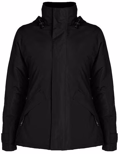 Roly Europa Jacket with Hood for Women, Black 02 XL, RY5078