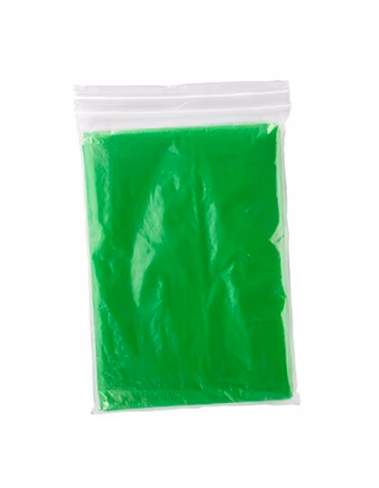 Stamina Transparenter Regenponcho Shaka aus LDPE, Fern Green 226 127 x 102 cm, RY5601