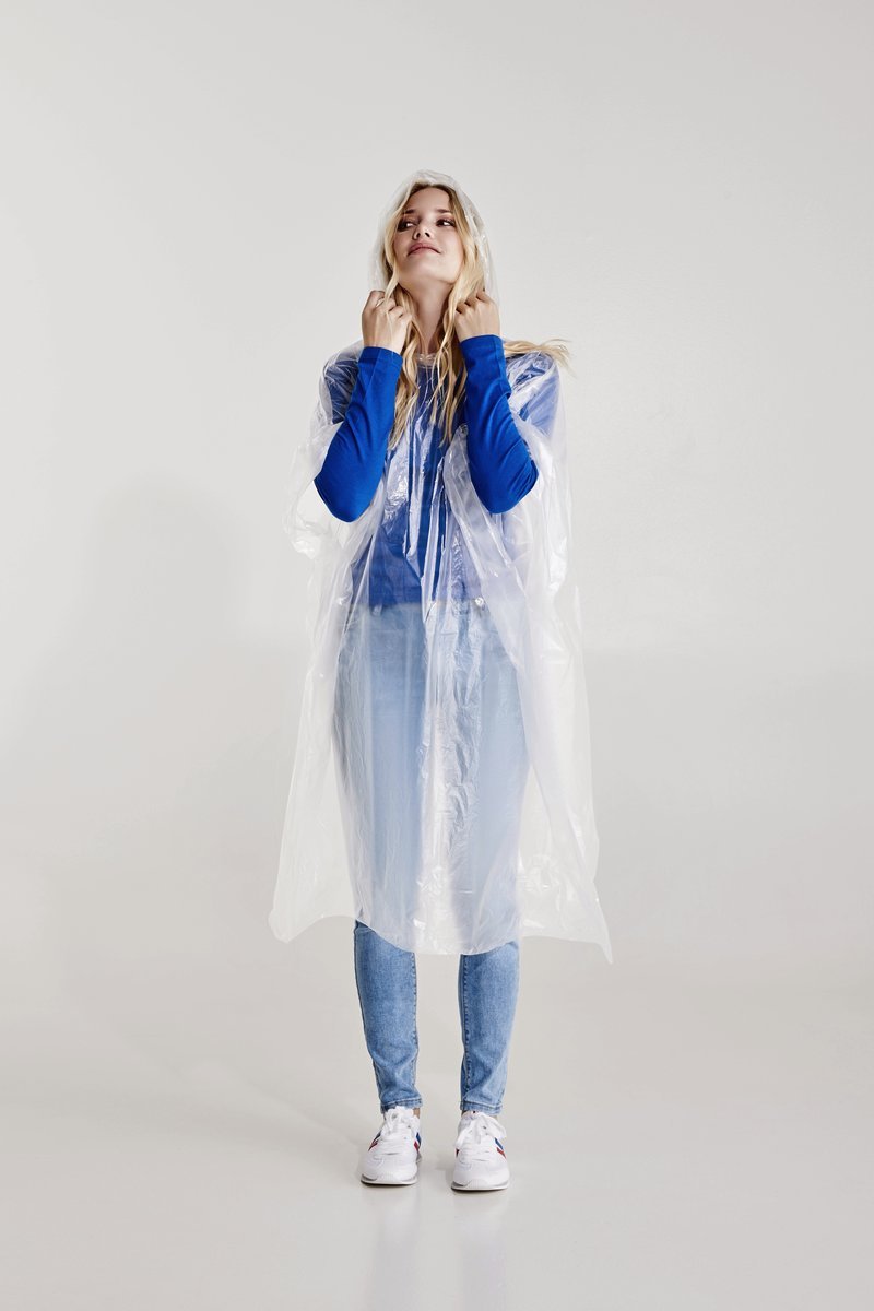 Stamina Poncho de pluie transparent Vostok en PLA, Transparent 00 127 x 102 cm, RY5602