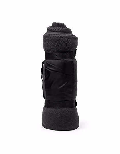 Stamina Fleece Decke Daneris mit Henkel, Black 02 160 x 130 cm, RY5625