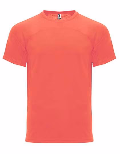 Roly Sport T-shirt fonctionnel Monaco à col rond, Fluor Coral 234 M, RY6401