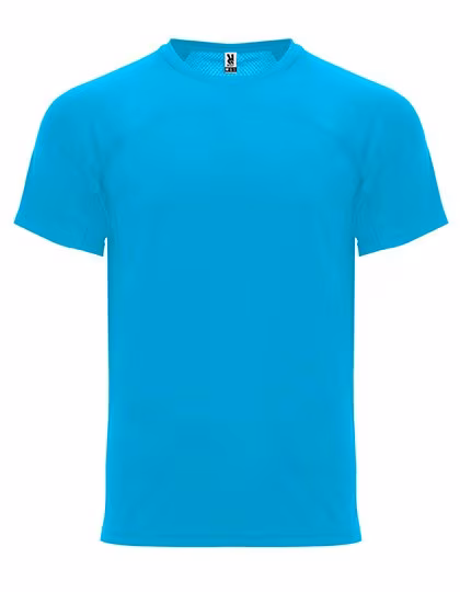 Roly Sport Monaco Functional T-Shirt with Crew Neck, Turquoise 12 XL, RY6401