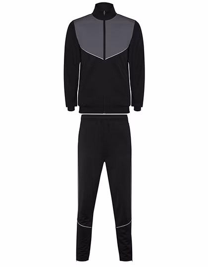 Roly Sport Trainingsanzug Evans mit Reißverschluss für Kinder, Black 02/Ebony 231 4 Jahre, RY6402K