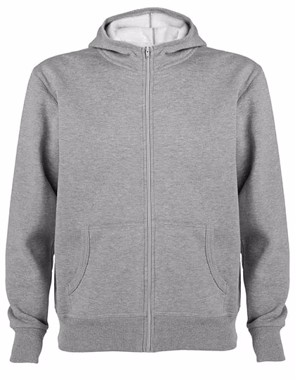Roly Montblanc Kapuzen-Sweatjacke mit Reißverschluss, Heather Grey 58 S, RY6421