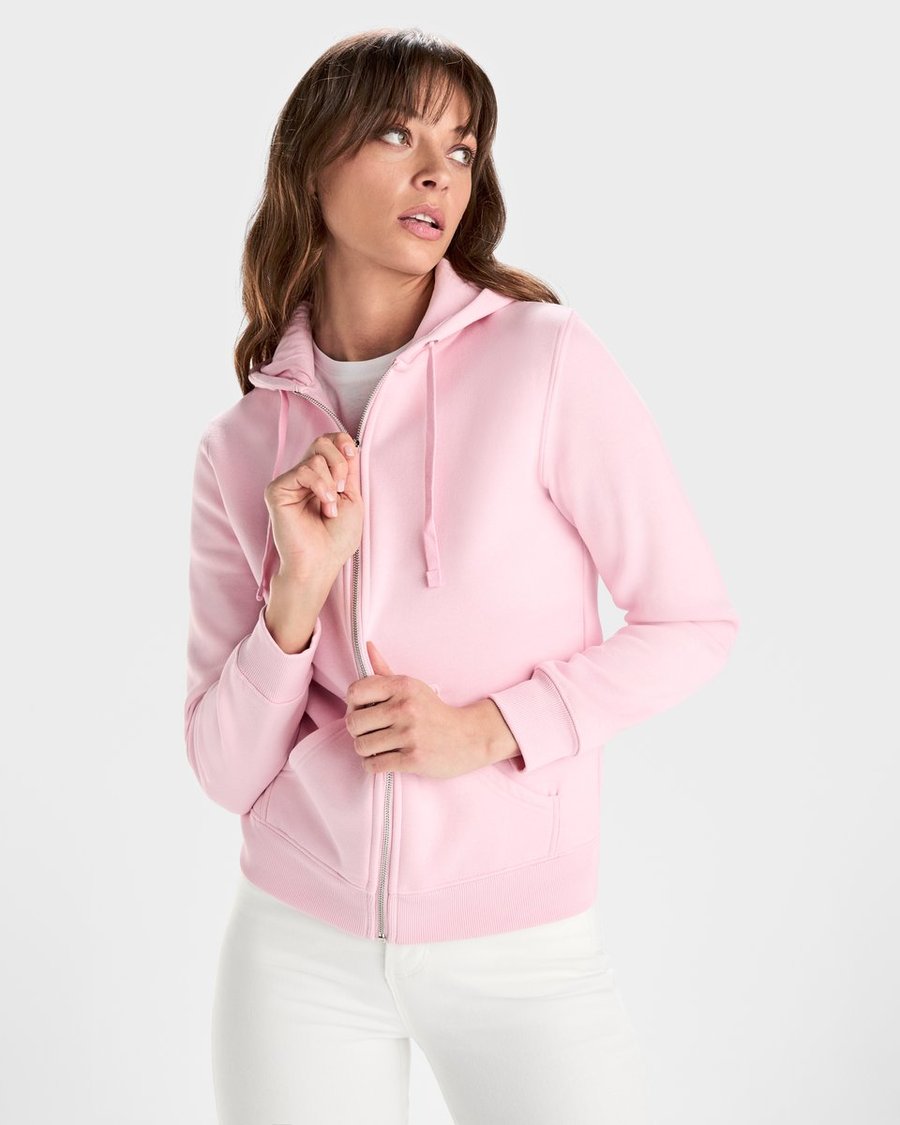 Roly Sweatjacke Veleta mit Kapuze für Damen, Black 02 L, RY6425