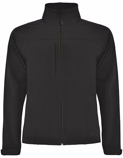 Roly Rudolph Softshell Jacket with Stowable Hood, Heather Black 243 XXL, RY6435