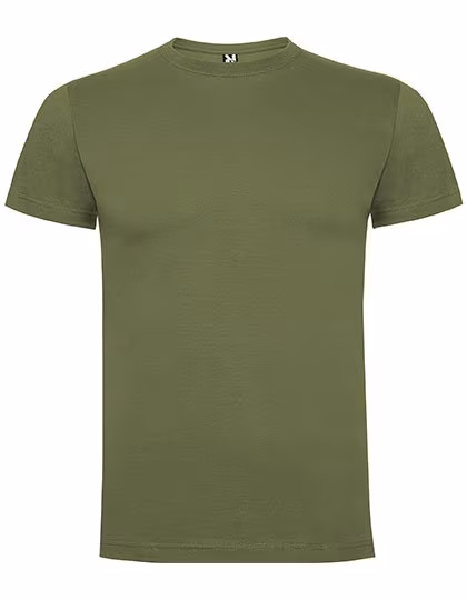 Roly Baumwoll Kurzarm T-Shirt mit Nackenband, Ebony 231 XL, RY6502