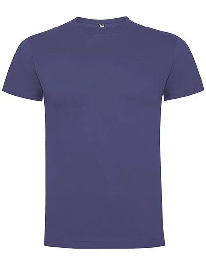 Roly Baumwoll Kurzarm T-Shirt mit Nackenband, Denim Blue 86 3XL, RY6502