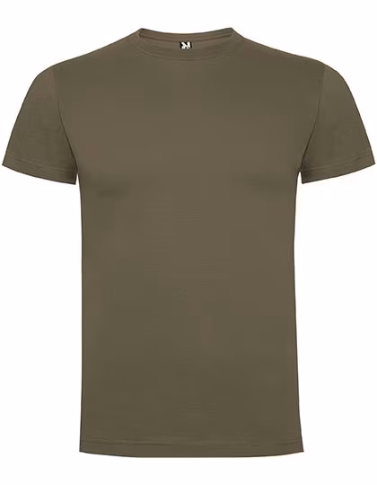Roly Baumwoll Kurzarm T-Shirt mit Nackenband, Walnut 67 L, RY6502