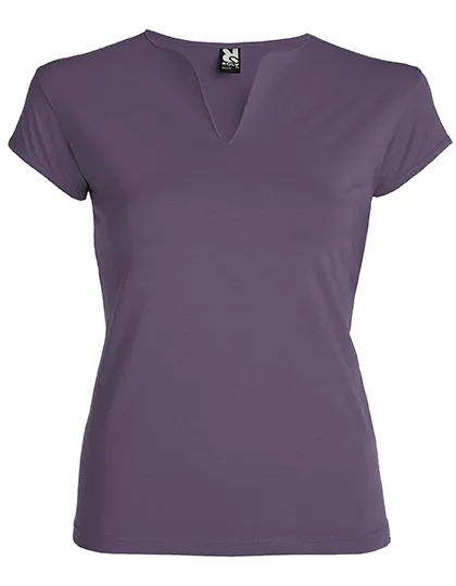 Roly T-Shirt Belice mit V-Ausschnitt für Damen, Lilac 121 3XL, RY6532