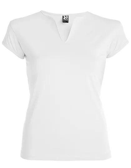 Roly T-Shirt Belice con scollo a V da Donna, White 01 S, RY6532