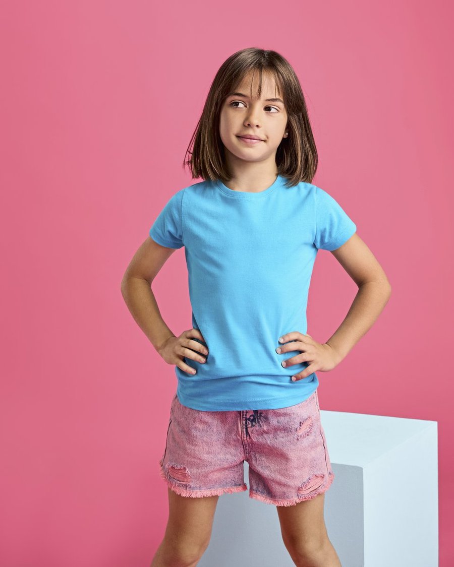 Roly Girls Jamaica T-Shirt Baumwolle, White 01 1/2 Jahre, RY6627K