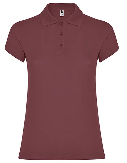 Roly Poloshirt Star, taillierter Schnitt für Damen, Berry Red 169 S, RY6634