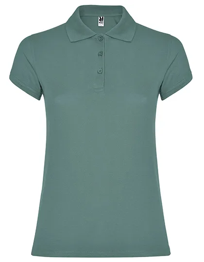 Roly Poloshirt Star, taillierter Schnitt für Damen, Calm Blue 171 L, RY6634