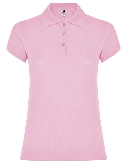 Roly Poloshirt Star, taillierter Schnitt für Damen, Light Pink 48 XXL, RY6634