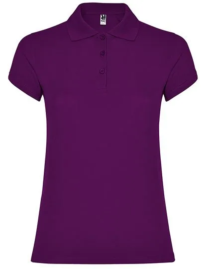 Roly Poloshirt Star, taillierter Schnitt für Damen, Purple 71 M, RY6634