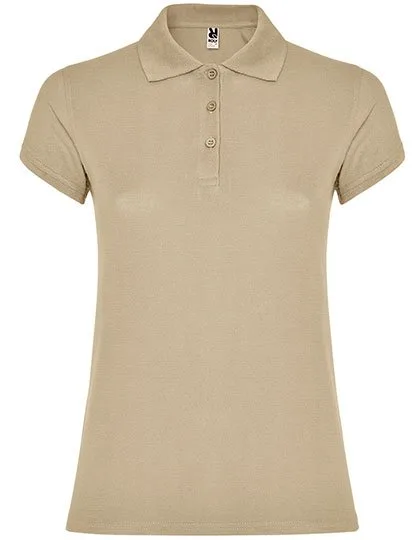 Roly Poloshirt Star, taillierter Schnitt für Damen, Sand 07 M, RY6634