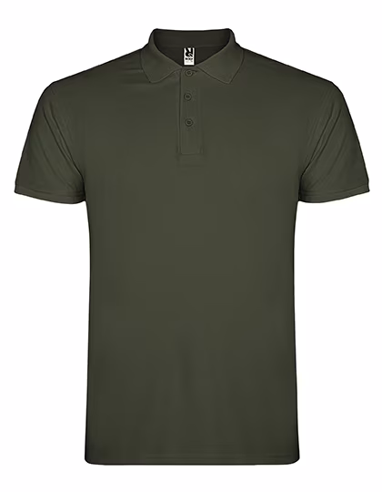 Roly Baumwoll-Polo mit Rippkragen und Seitenschlitzen, Venture Green 152 XXL, RY6638