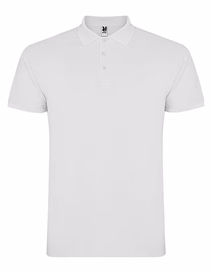 Roly Baumwoll-Polo mit Rippkragen und Seitenschlitzen, White 01 M, RY6638