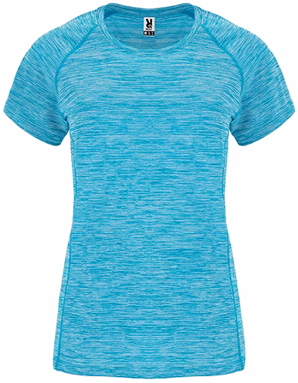 Roly Sport T-Shirt Austin Raglan Polyester für Damen, Heather Turquoise 246 XL, RY6649