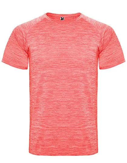 Roly Sport T-Shirt Austin mit Raglan-Ärmeln für Herren, Heather Fluor Coral 244 XXL, RY6654
