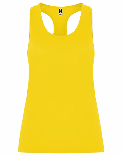 Roly Sport Body-Hugging Racerback Sports Shirt Polyester-Elastane, Fluor Yellow 221 XXL, RY6656