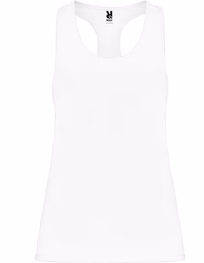 Roly Sport Figurbetontes Racerback Sportshirt Polyester-Elasthan, White 01 S, RY6656