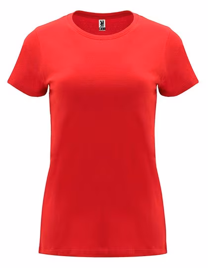 Roly Capri T-Shirt taillierter Schnitt Baumwolle, Red 60 L, RY6683