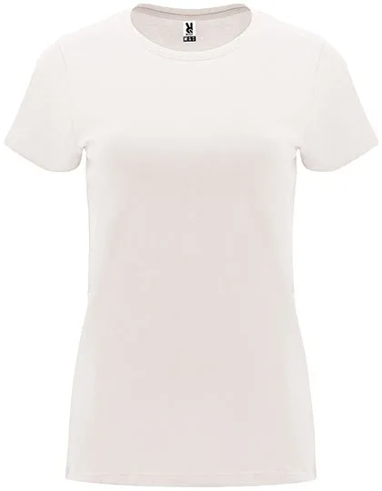 Roly Capri T-Shirt taillierter Schnitt Baumwolle, Vintage White 132 XXL, RY6683