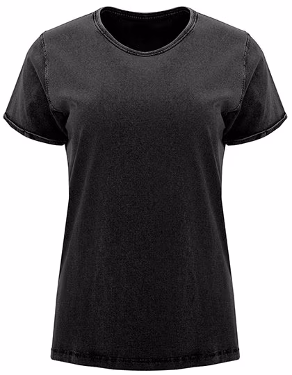 Roly T-Shirt Husky Jeans-Look Baumwolle für Damen, Black 02 M, RY6691