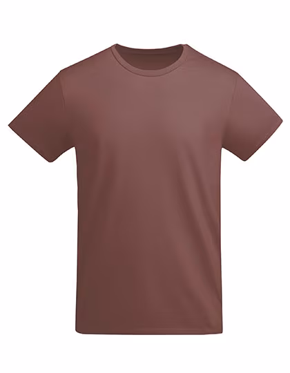 Roly Eco Organic Cotton T-Shirt Breda with Crew Neck, Pale Red 168 3XL, RY6698