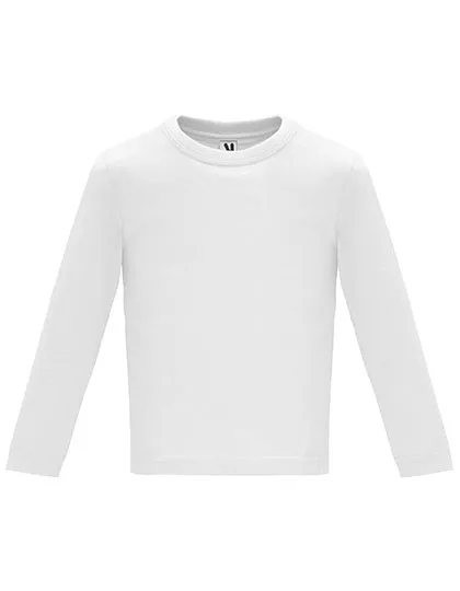 Roly Baby Langarm T-Shirt mit Druckknöpfen, White 01 2 Jahre, RY7203