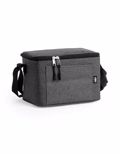 Stamina Cooler Bag Bismar made of RPET Polyester, Black Melange 243 15,5 x 25 x 15,5 cm, RY7608