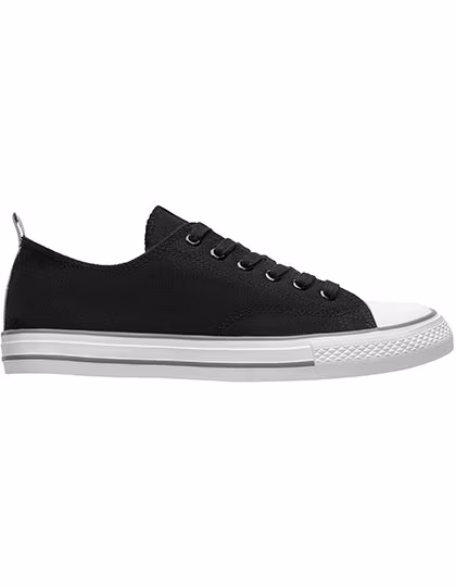 Roly Footwear Biles Canvas-Turnschuhe mit Gummisohle, Black 02 36, RY8300