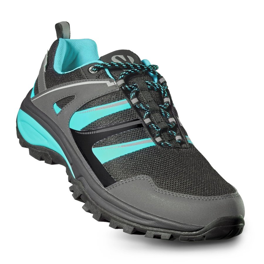 Roly Footwear Trekking-Schuh "Marc" mit atmungsaktivem Mesh, Black 02/Fluor Green 222 36, RY8335