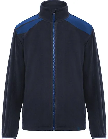 Roly Workwear Fleece Jacke Terrano mit Reißverschlusstaschen, Navy Blue 55/Royal Blue 05 XXL, RY8412