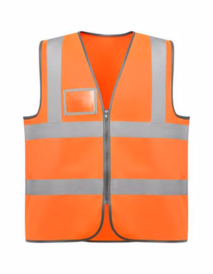 Roly Workwear Warnweste Polux mit Reflektoren, Fluor Orange 223 XL/XXL, RY9311