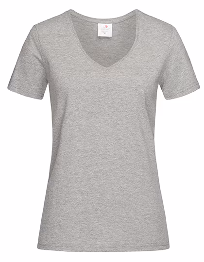 Stedman® Classic-T V-Neck Women Grey Heather S (S279), S279