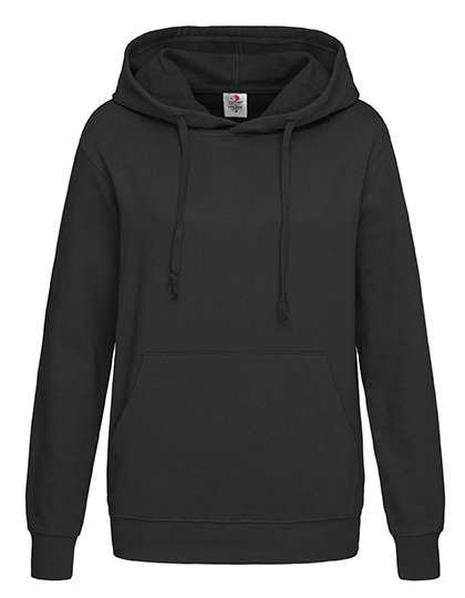 Stedman® Sweat Hoodie Classic mit Kangurutasche für Damen, Black Opal S, S421