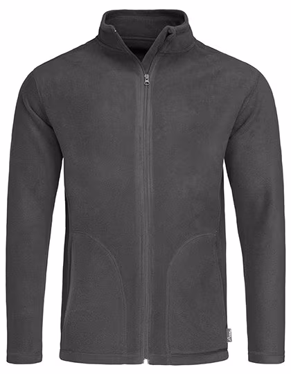 Stedman® Microfleece Jacket with Stand-Up Collar, Grey Steel (Solid) XXL, S5030
